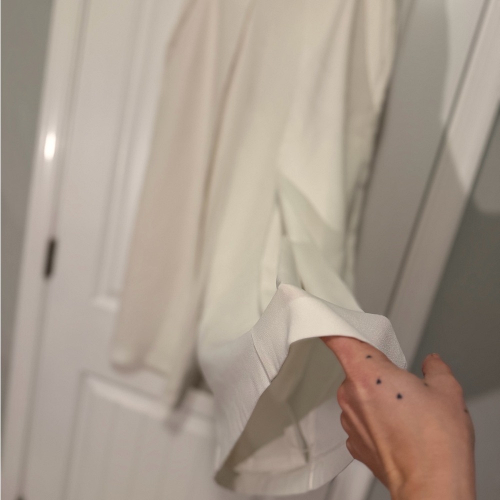 Vince Camuto cropped wide leg pants, white, size 10 - Picture 4 of 10